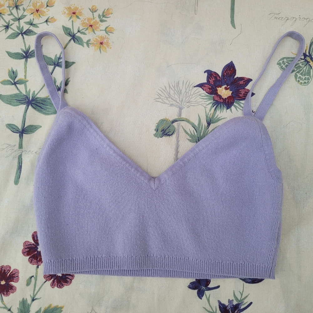 Sunday Best Lilac Knit Bralette